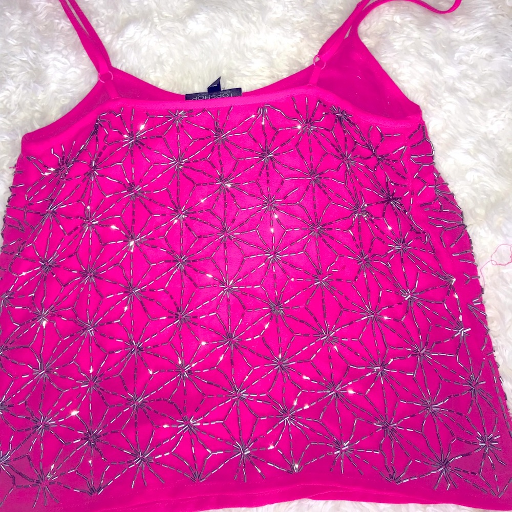 Topshop elegant pink tank top
